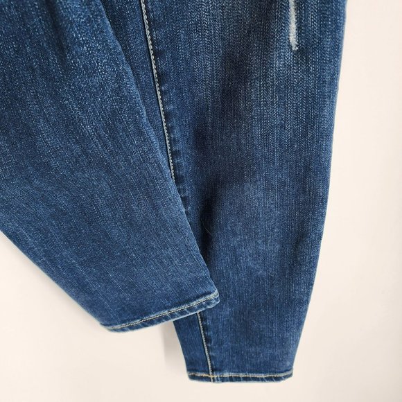 Henry Belle Super Skinny Ankle Jeans 27 Medium Wash Distressed Cotton Stretchy - Picture 7 of 13